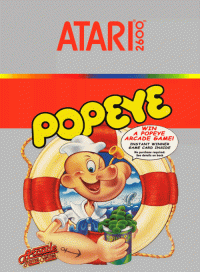 Popeye Atari 2600  box art